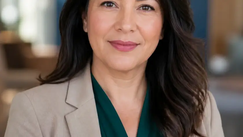 Fictional sample portrait for Elena Torres.
